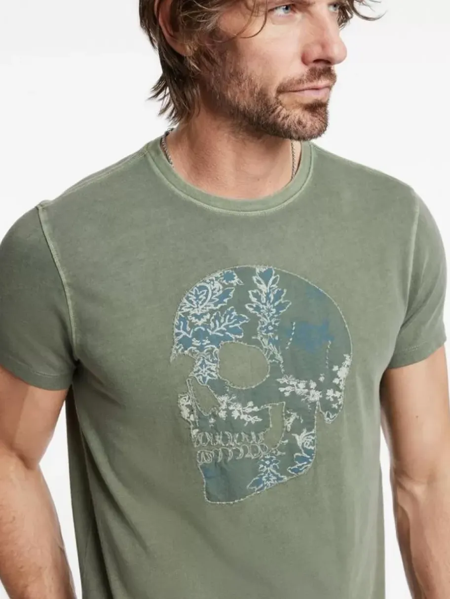APPLIQUE SKULL TEE