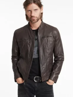 BRANDO BAND COLLAR JACKET