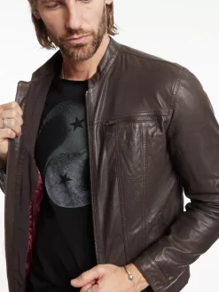 BRANDO BAND COLLAR JACKET