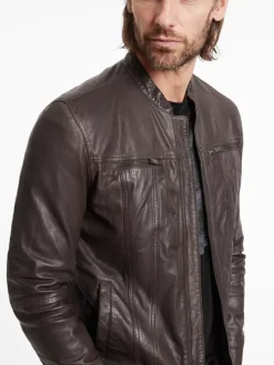 BRANDO BAND COLLAR JACKET