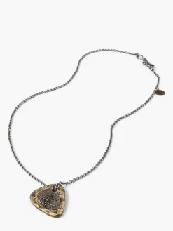 BRASS GUITAR PICK NECKLACE