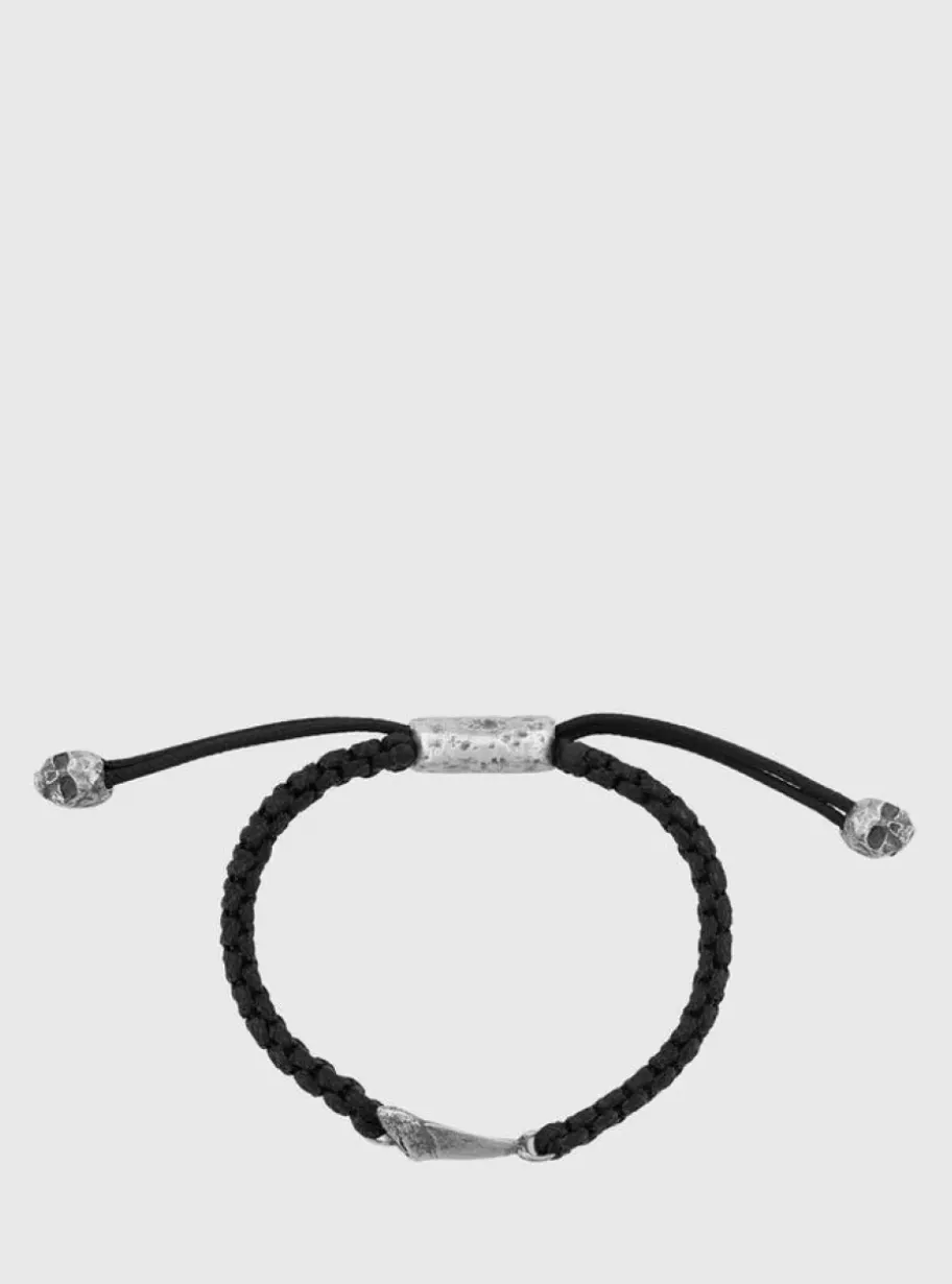 CORDED SHARK TOOTH BRACELET