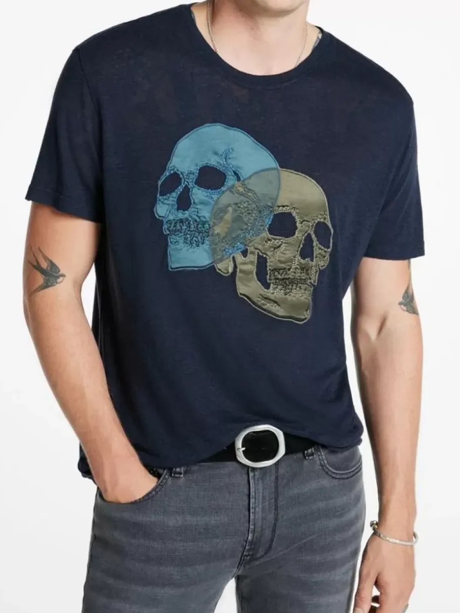 DOUBLE SKULL TEE