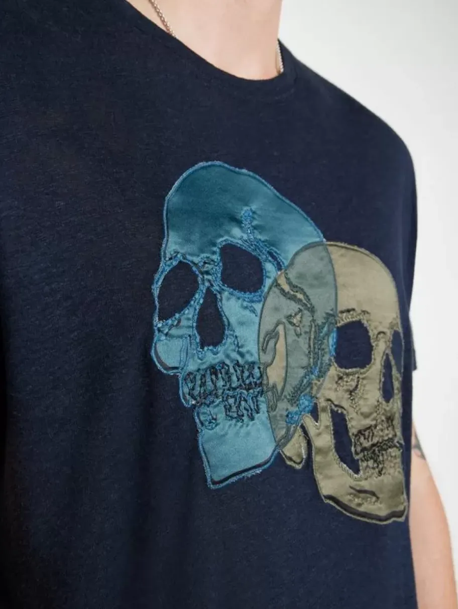 DOUBLE SKULL TEE
