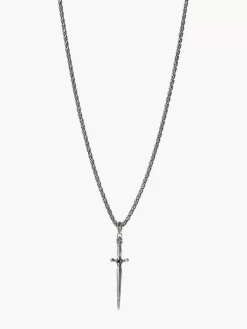 SILVER DAGGER NECKLACE