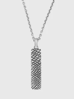 SNAKESKIN PENDANT NECKLACE