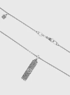 SNAKESKIN PENDANT NECKLACE