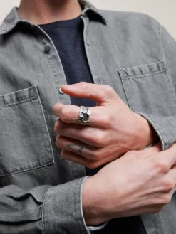 STERLING SILVER NAILS RING