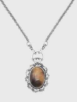 TIGERS EYE PENDANT NECKLACE